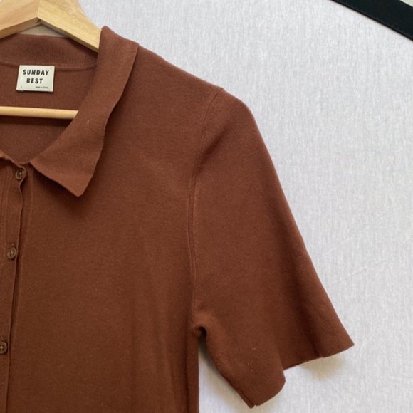 ❗️SOLD❗️Sunday Best Short Sleeve Cece Dress Size L - Picture 5 of 9